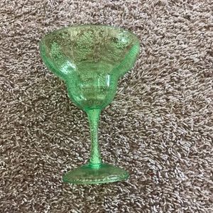 Plastic Green Margarita Glass